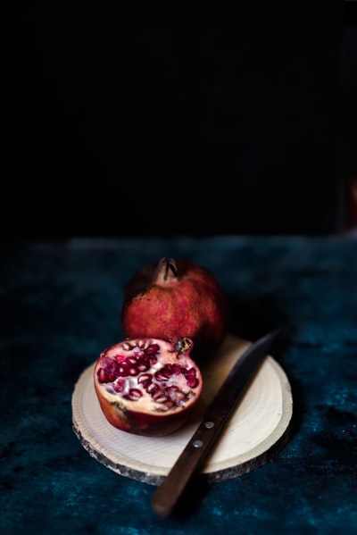 White disc of pomegranate
